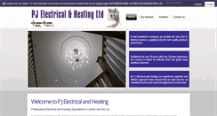 Desktop Screenshot of pjelectricalandheating.co.uk